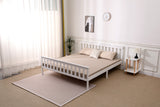 White Wood Shaker Wooden Bed Frame