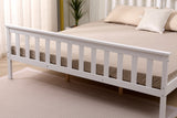 White Wood Shaker Wooden Bed Frame