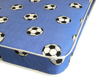 Desire Beds Kids Blue Football Open Coil Spring Mattress